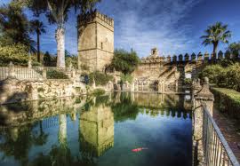 Detalle de los jardines interiores del Alcázar, antiguas huertas del Rey
