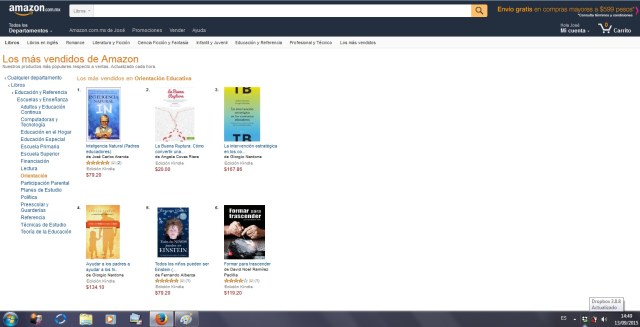 IN Nº 1 Amazon Mx libros Orientación educativa